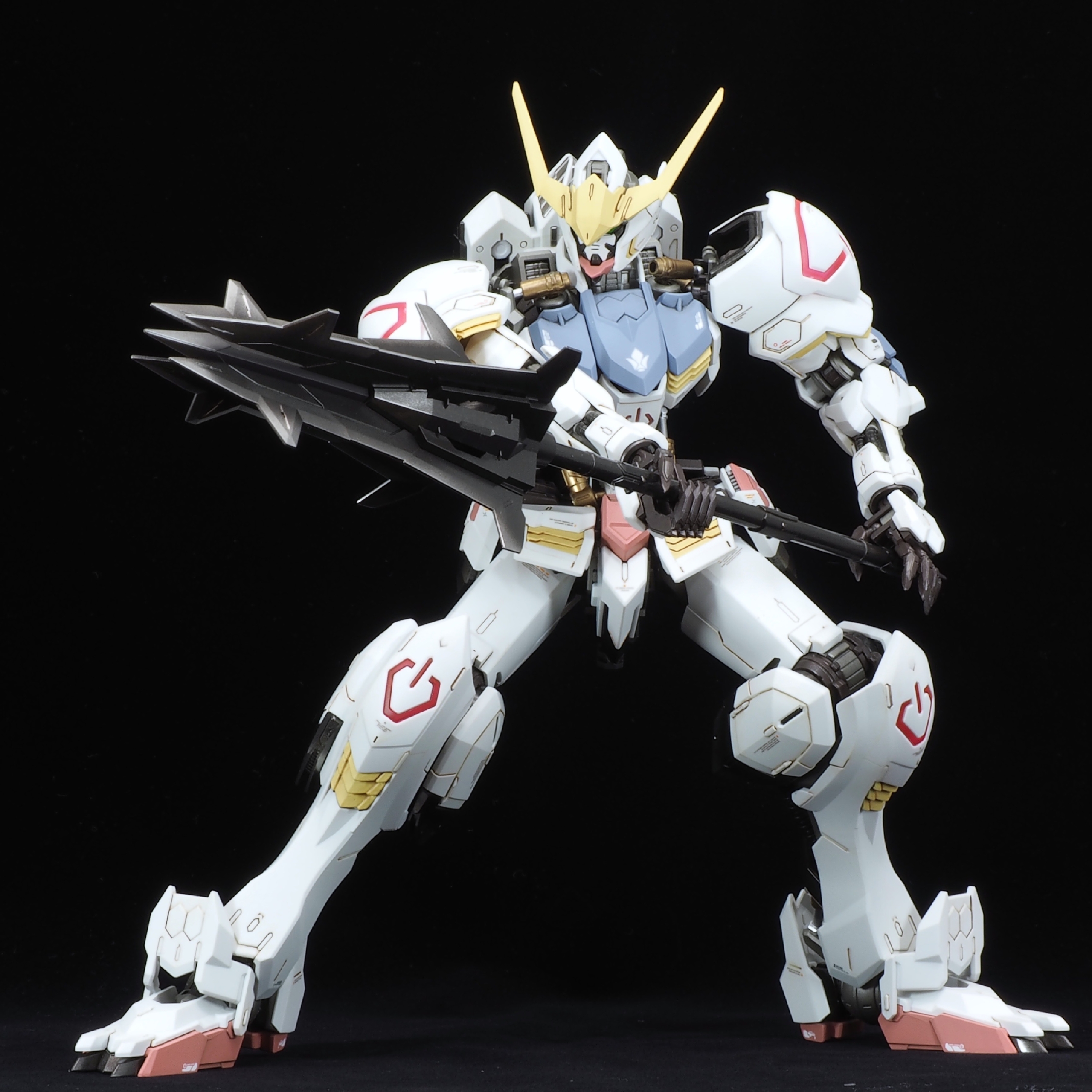 ガンプラ MG バルバトス パール塗装完成品模型/プラモデル 